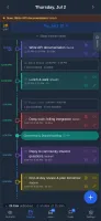 Android app timeline list view