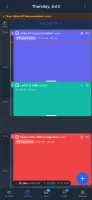 Visual time-blocking on the timeline
