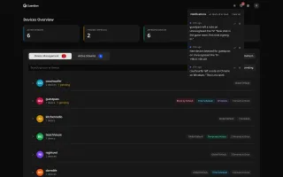 Notifications screen