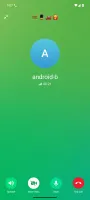 Official Telegram Android client in a Ferrite voice call