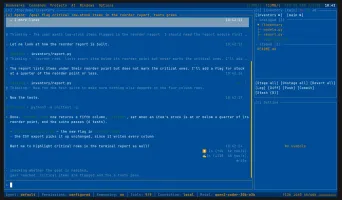 Coding agent at work