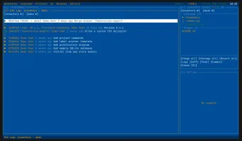 Git log with commit graph