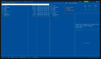 Resource monitor showing CPU, memory, processes and ports