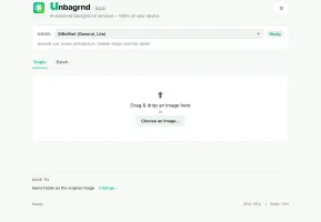 unbagrnd main window