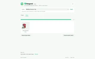 unbagrnd batch results
