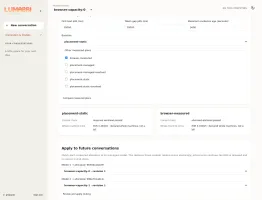 Web workspace capacity measurement and routing review