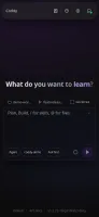 Coddy web UI start screen on mobile (390x844)