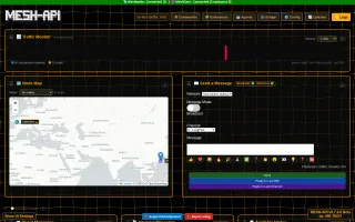 MESH-API WebUI dashboard
