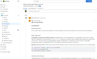 Bitbucket code review