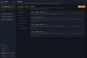 Account pool with Claude and Codex accounts and access scopes