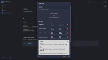 Font management