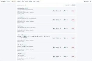 Smart Albums page with scheduled rule-based Immich albums