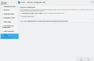 Final step with config file download
