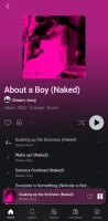 Album view in dark theme