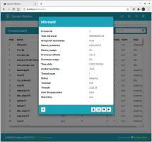 Task management modal with Information theme