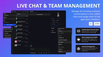 Live chat inbox and team management