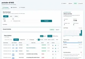 Dashboard demo walkthrough showing naming options, history actions, and failure recovery