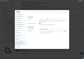 Portainer add-on settings with keychain integration