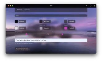 DeQ web interface with custom theming