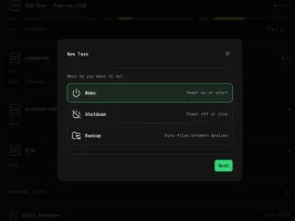 Task scheduler wizard