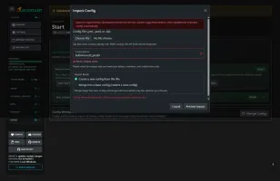 Import Config Results
