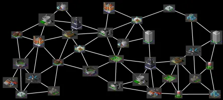 Large graph algorithms with Sim City icons