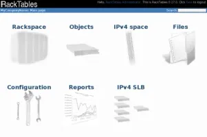 Index page showing hardware assets list