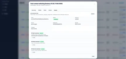 Explain Trace showing alert routing, grouping and notification decisions
