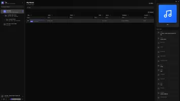 Search and metadata editing view