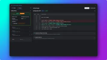 Side-by-side configuration diffs