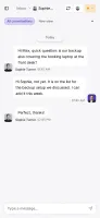 Unified inbox with WhatsApp conversation