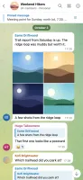 Same group chat on a phone screen