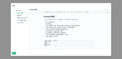 Markdown note editor