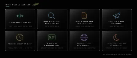 Eight example use cases from voice notes to research and bedtime stories