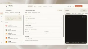 Dock-Dploy scheduler builder interface