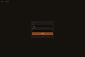 Admin console sign-in dialog