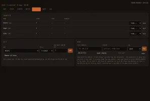 Players tab showing connected players, bots, and bans management