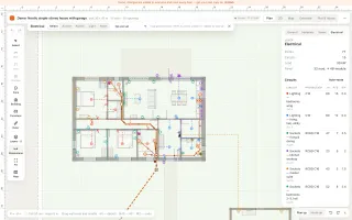 Electrical layer with circuits