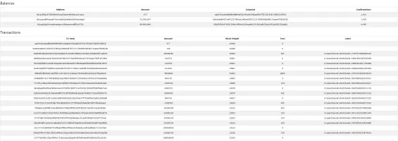 Separate screens: Performance, Peers, Balances