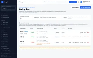 Caddy servers fleet view
