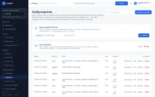 Configuration snapshots