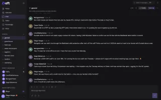 Deft chat showing source conversation and team context