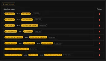 Track analyzer for debugging unmatched songs