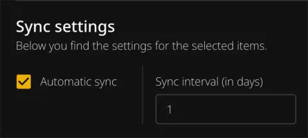 Playlist synchronization configuration