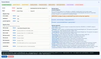Web Interface - Automatic Migration feature