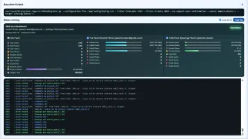 Web Interface - Automatic Migration live dashboard