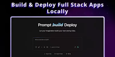 CodinIT.dev hero screenshot showing the AI app builder interface