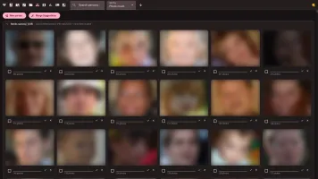 Manage Persons page