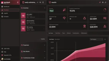 Ignidash simulator dark mode
