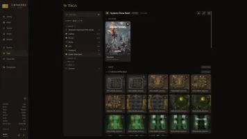 Tag browser for filtering and organizing content